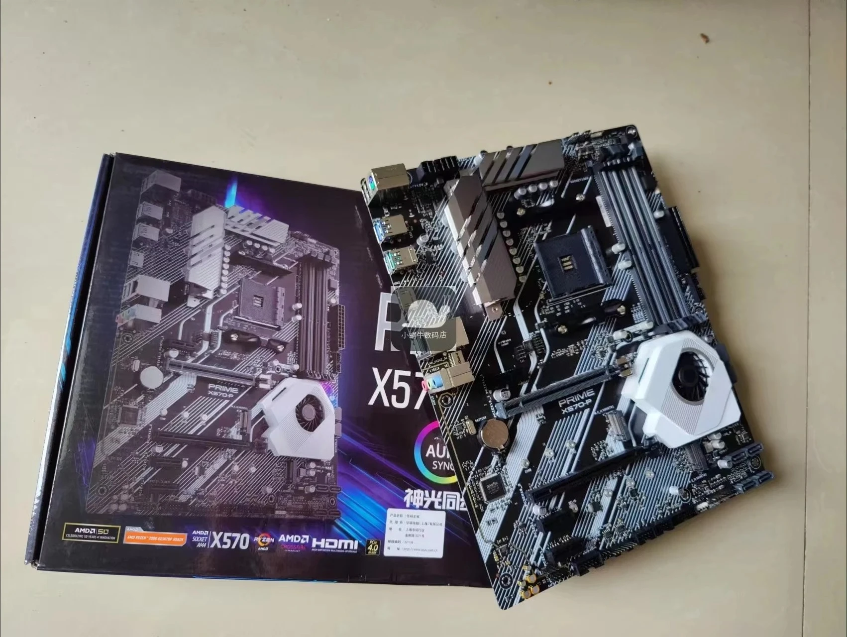 

Boxed For ASUS PRIME X570 -P Desktop PC Game Eating Chicken Ryzen main board AM4 5600