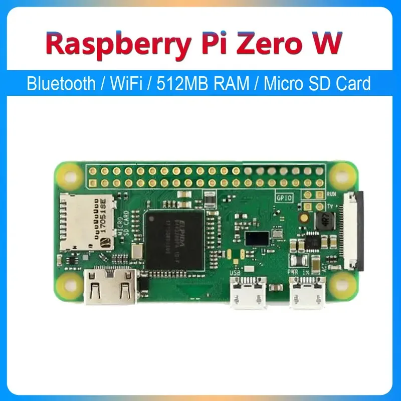 

Raspberry Pi Zero W development board Zero WH WiFi Bluetooth Pi0 W 512 MB of memory 1GHz ARM11 Micro SD Mini HDMI