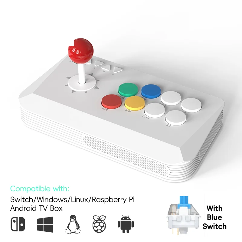 Y5A Wireless Arcade Joystick Console Bluetooth Compatible with Android iOS Switch PC - Fight Stick for Gaming
