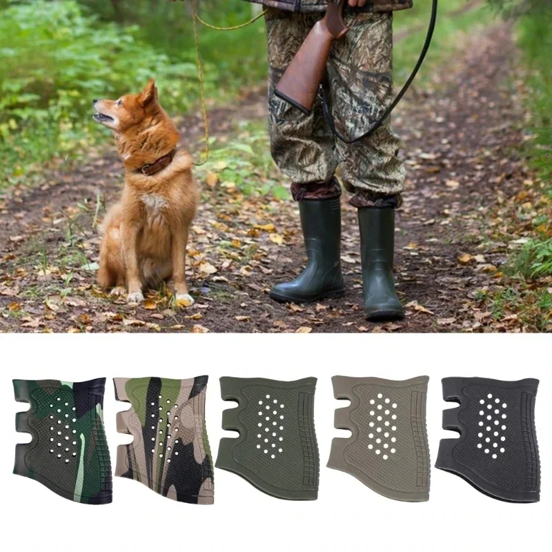 

Резиновые нескользящие резиновые ручки для уличного пистолета для револьвера, нескользящий револьверный пистолет, пейнтбольный пневматический пистолет, аксессуары для кемпинга