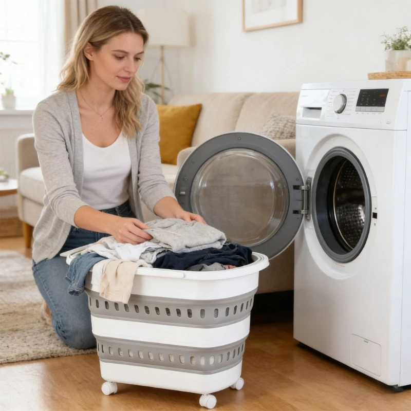 Expandable Laundry Organizers With Breathable Designs And Sturdy Frame For Small Apartments