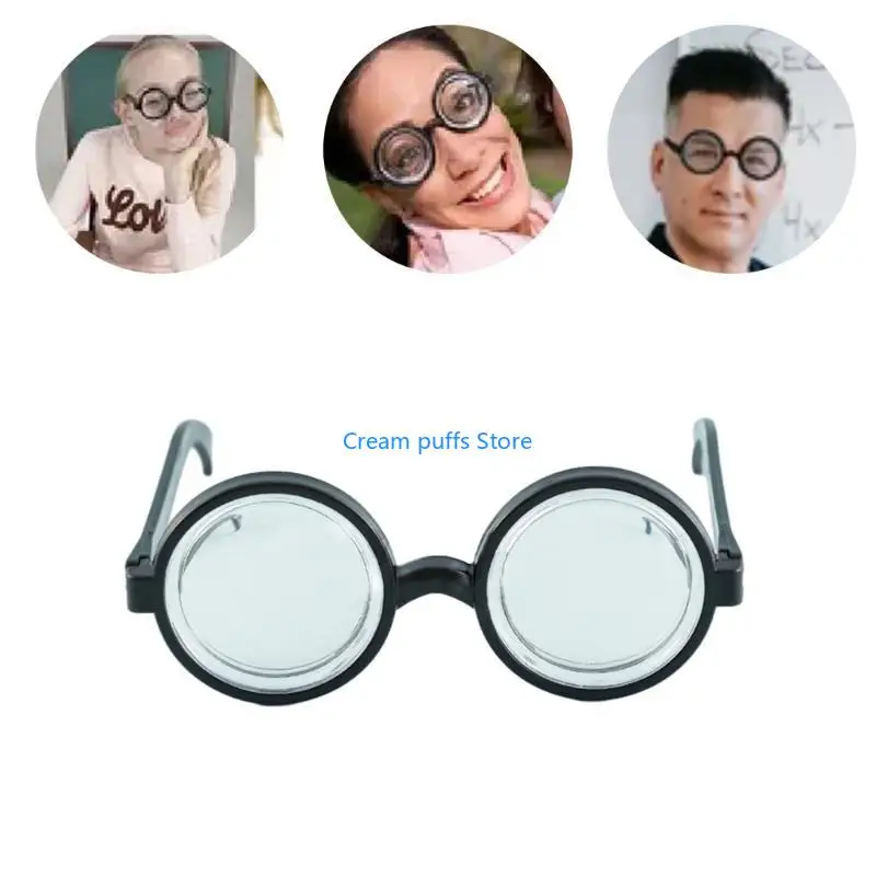 50LE Halloween Glasses Round Frame Funny Eyeglasses Cosplay Party Costume Accessories for Kids Boys Girls Halloween Party