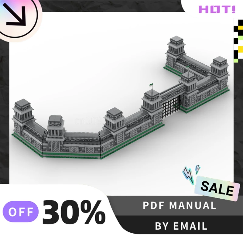 

[7295 шт.] индивидуальные MOC Empires Stone Wall креативный набор строительных блоков STEM игрушки DIY комплект строительной модели подарки на день рождения