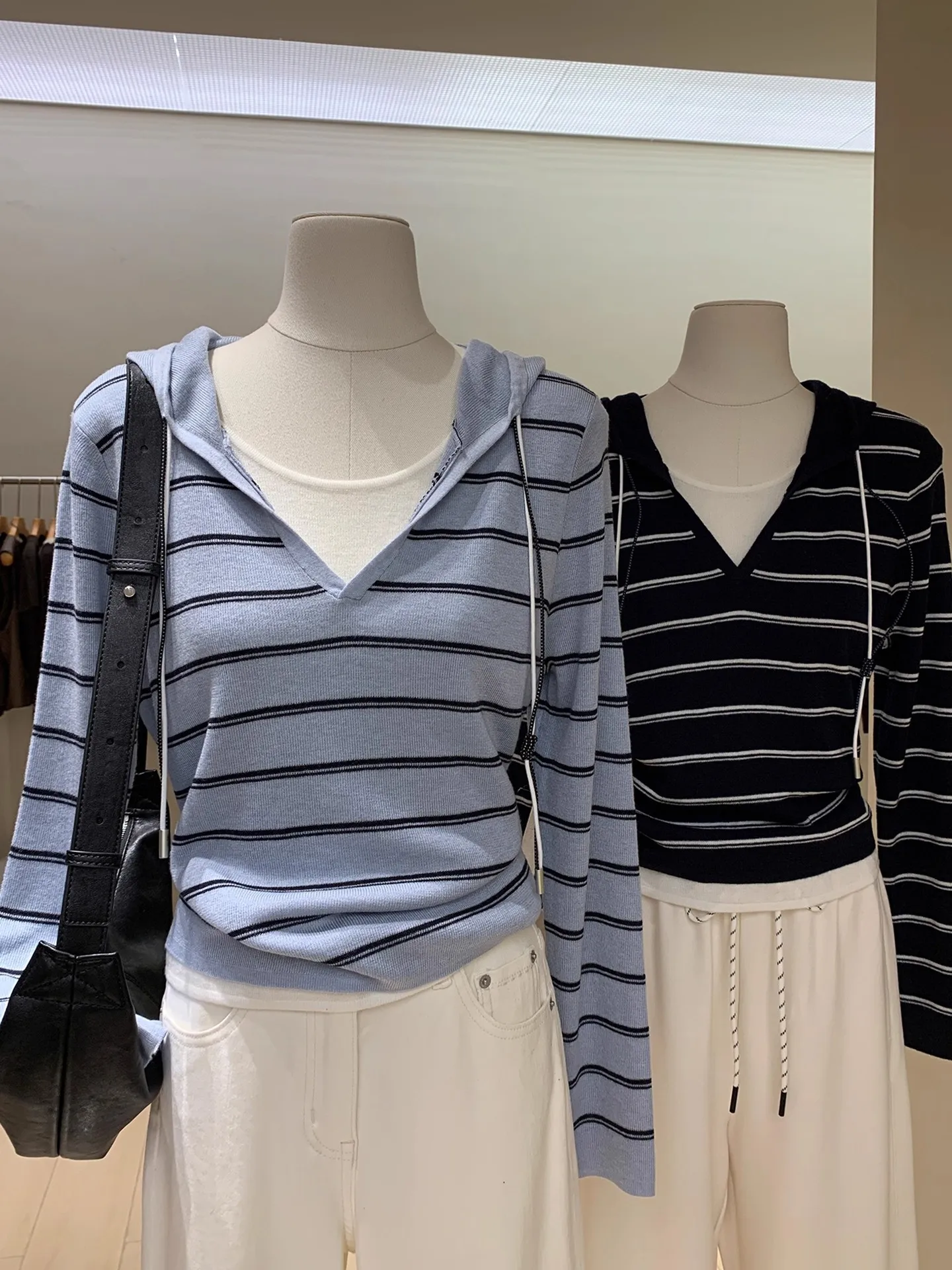 

Женский вязаный свитер с капюшоном в корейском стиле, больших размеров, 300 Pou, мягкий, с цветными блоками, элегантный, с длинными рукавами, для ранней осени