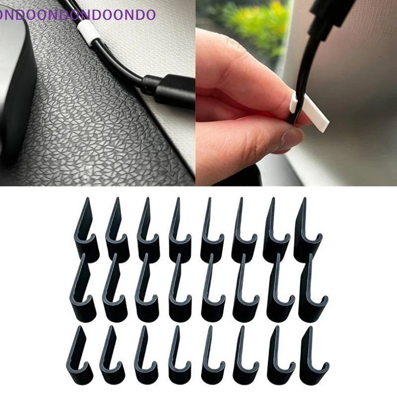 24Pcs Car Dashboard Wire Clip PET Cable Fixing Holder Impact Resistant Wire Organizer For Automobile Interior Wiring Management
