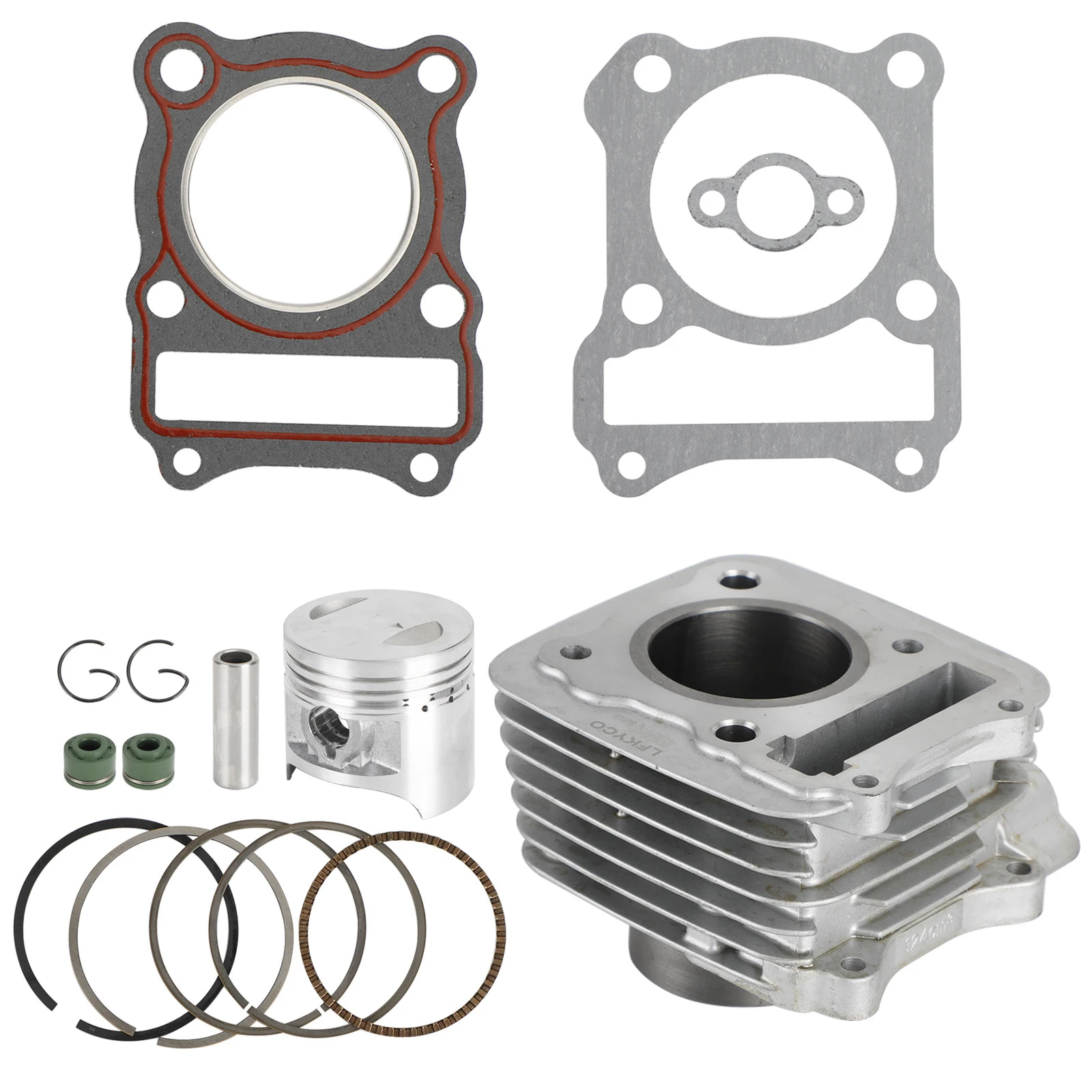 Artudatech CYLINDER BARREL PISTON GASKET KIT 57MM For SUZUKI DR EN GN GS TU RV 125 VanVan