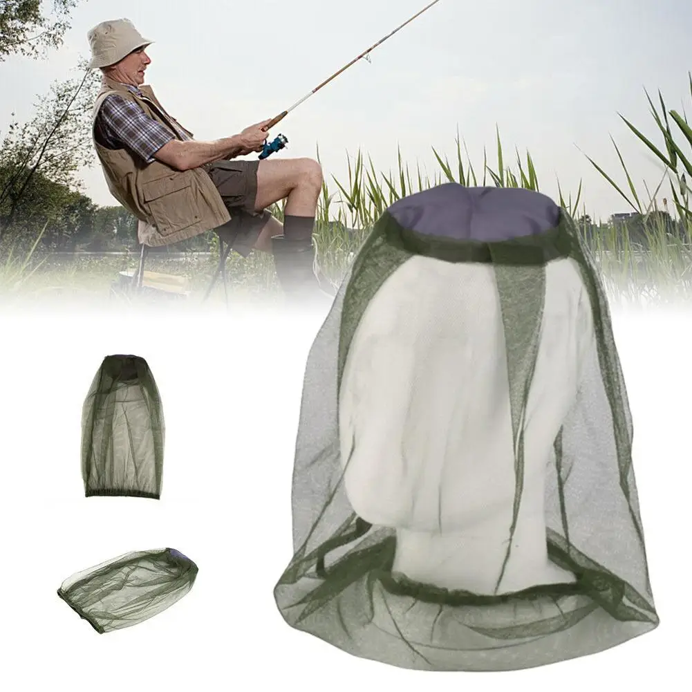 

Breathable Mesh Anti Mosquito Fishing Cap Anti Gnat Hat Bug Head Net Cover Insect Mesh Outdoor Traveling Fishing Camping