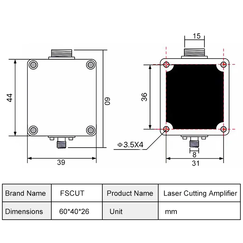 FSCUT Laser cutting amplifier low power signal amplification anti-interference can be used in laser processing equipment