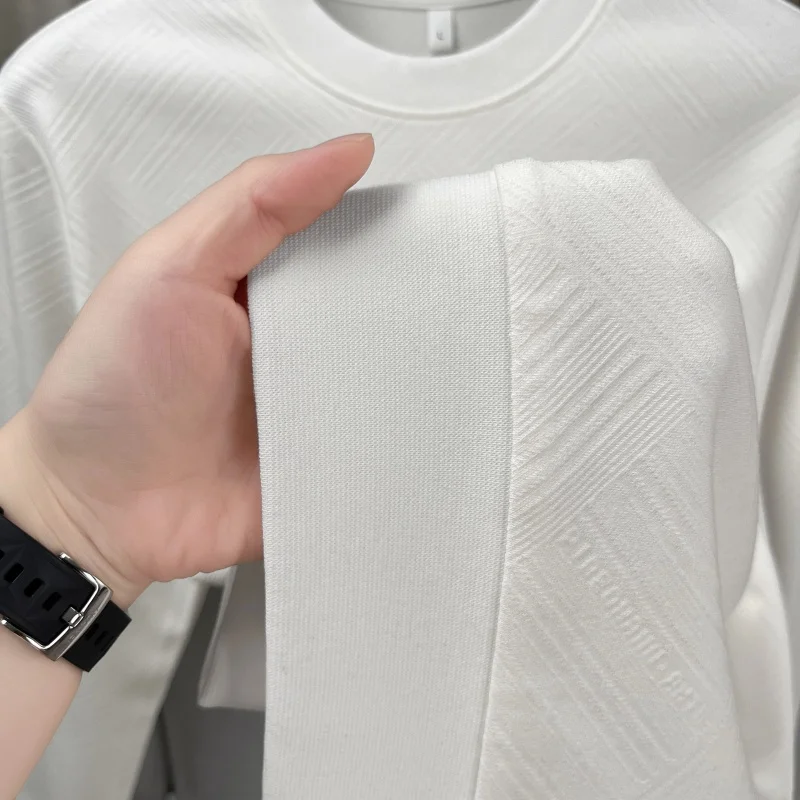 Men's Luxury Autumn High Quality Long Sleeves T-Shirt New Model Round Neck Sweatshirt Leisure Comfortable Men's Clothing Tops