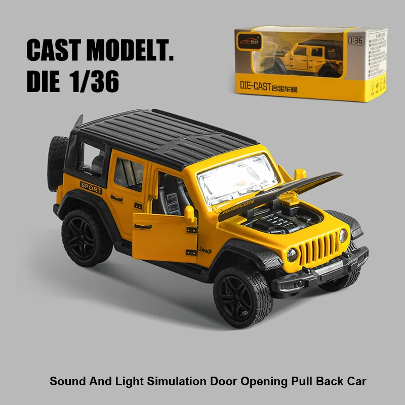

1: 36 Off-Road Alloy Car Model, Sound And Light Simulation Door Opening, Classic Vintage Car, Children's Car Toy Gift,XT200