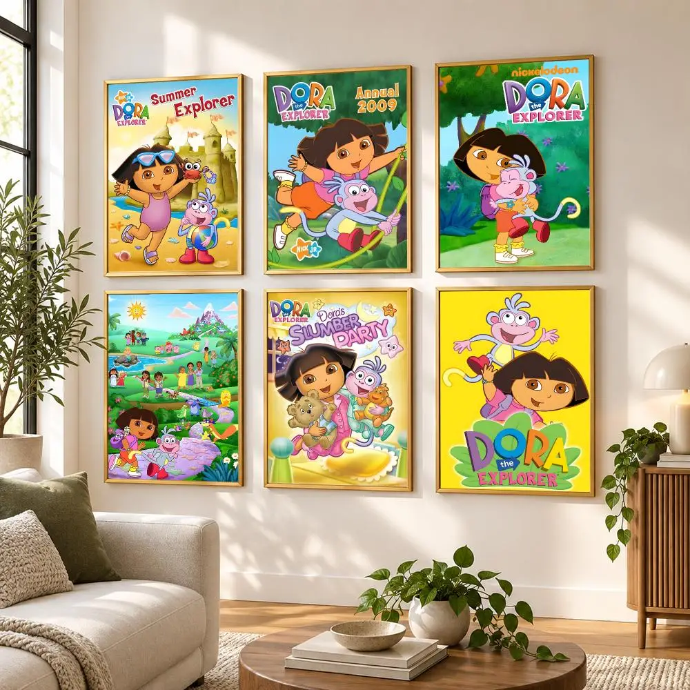 D-doras the e-explorers Poster HD art sticky wall waterproof home living room bedroom bar aesthetic decoration
