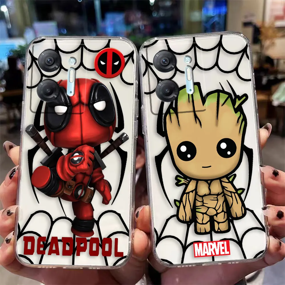 Clear Phone Case For Infinix HOT 9 10 11 12 12i 20 20s 30 30i POVA 2 3 4 PRO PLAY Case Funda Shell Marvel Avengers Anime Cartoon