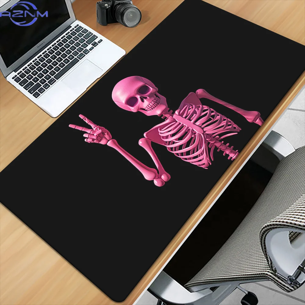 1pc Pink Skull Themed Desktop Mat Multi-Functional Gaming Pad for Office PC Users Unique Desktop Decor Ideal Gifts for Family An