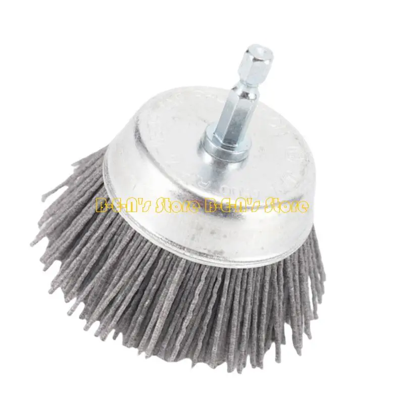 Y1AD 75mm Abrasive Cup Brush 3Inch Electric Drill Brush 1/4Inch Handle Used to Remove Rust/Corrosion/Paint Multiple Function