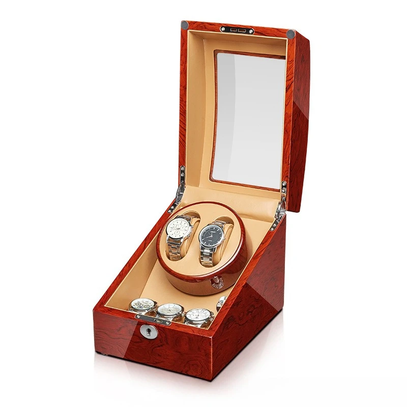 Automatic Watch Winder Box - Motorized Watch Storage Case for Mechanical Watches