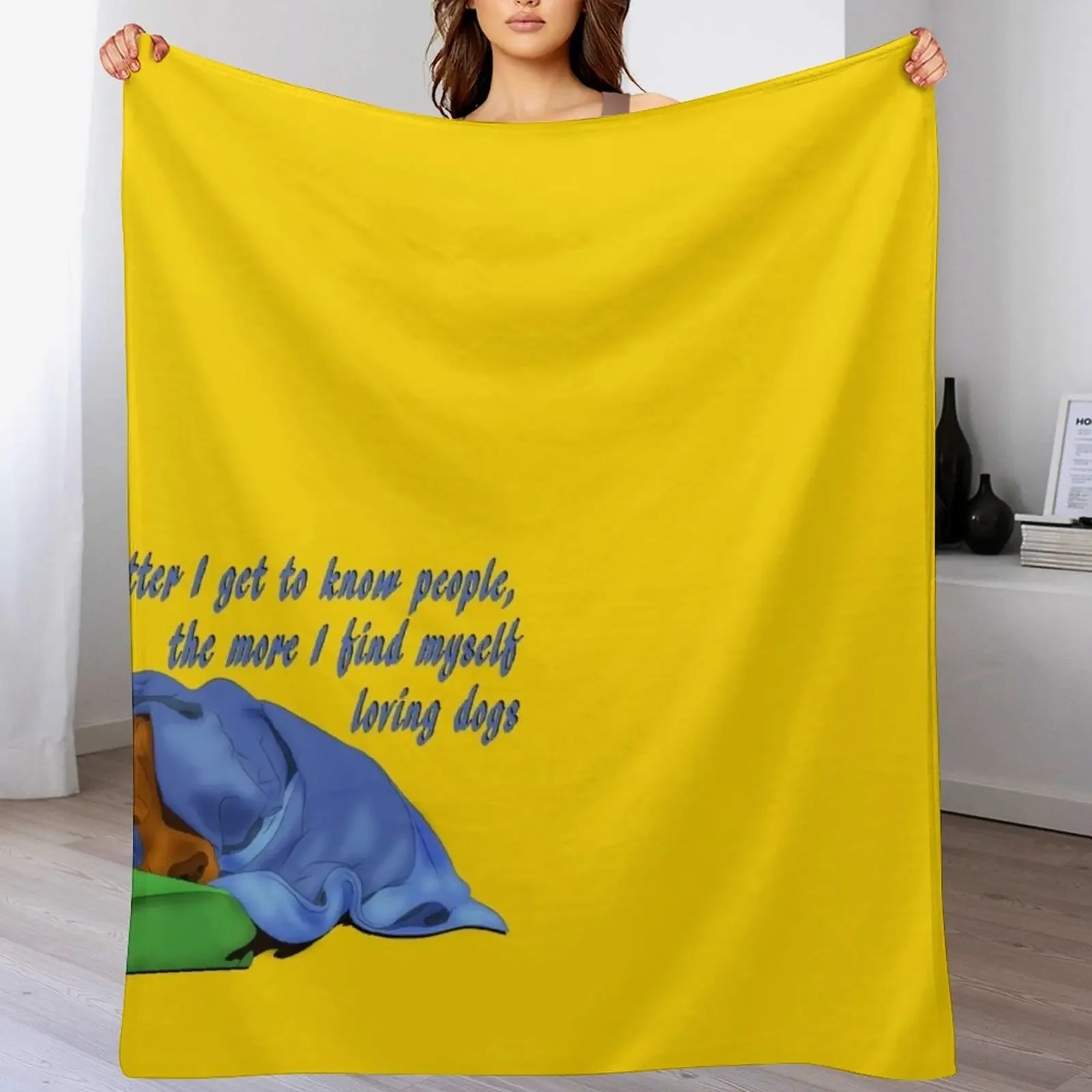 Cocker Spaniel Dog sleeps under a blanket Throw Blanket Portable Lightweight Blanket for Travel Camping