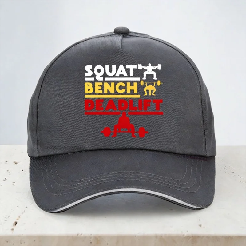 

Powerlifting Squat Bench Deadlift Weightlifting hat Men Women Breathable body building motion Baseball Cap