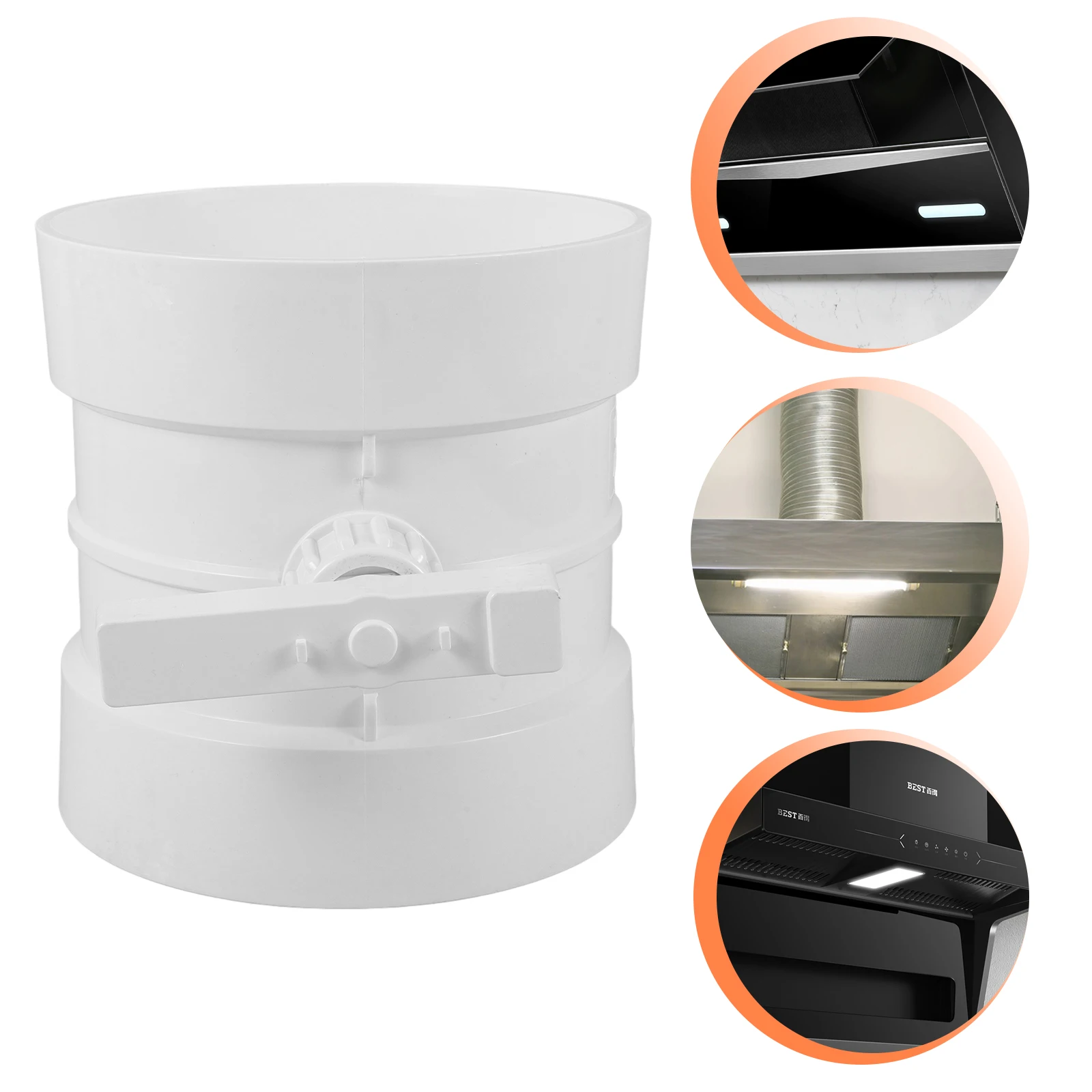 

Backdraft Damper Airflow Ducting Insert Manual Regulating Valve For Ventilation System Industrial Commercial Residential Use