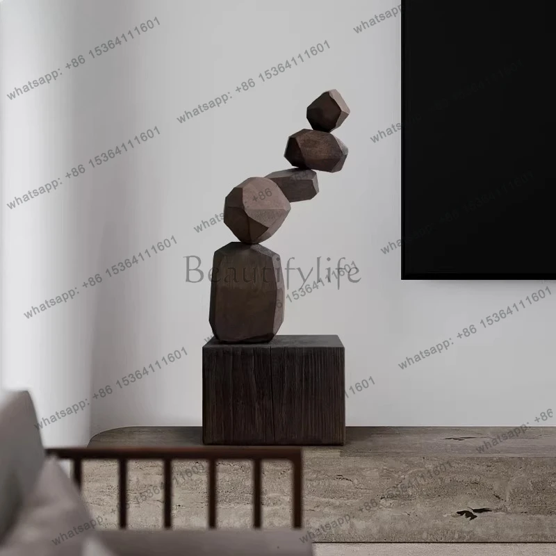 

Abstract art wood carving ornament entrance niche decoration