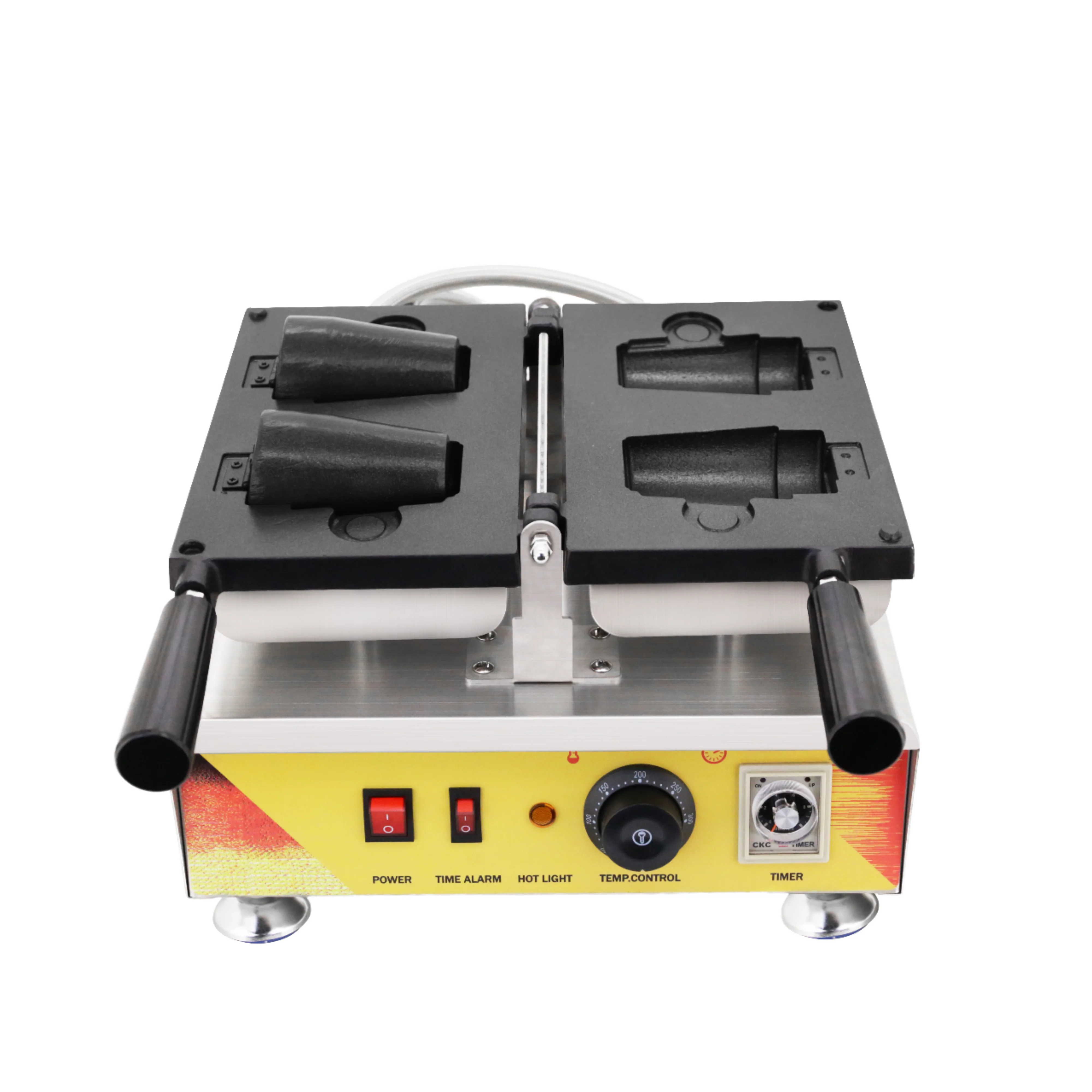 Waffle Maker Machine 1560W, 50-300℃ Temperature Control, Timer, Compact Waffle Maker for Snacks, Coffee Cup Waffle Machine