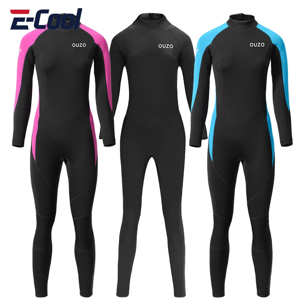 3mm Neoprene Wetsuit Men 1.5mm Women Scuba Diving Full Suit Spearfishing Swimwear Snorkeling Surfing One Piece Set Keep Warm