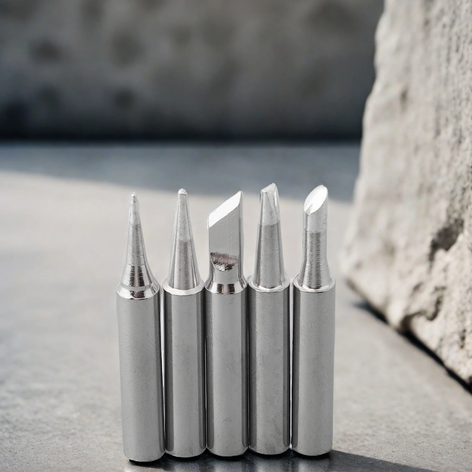 5pcs Copper Soldering Iron Tip 936 Soldering Iron Tip Welding Head Household DIY Soldering Tools Replacement Parts