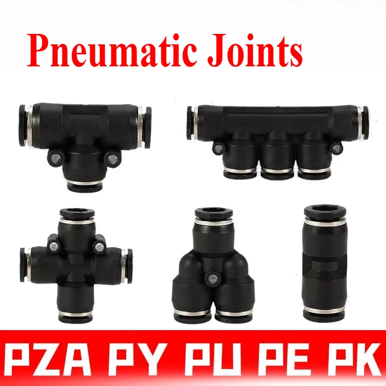 PZA PU PE PK PY Quick Connect Pneumatic Fittings, Air Hose Connector, for Industrial Automation Tools