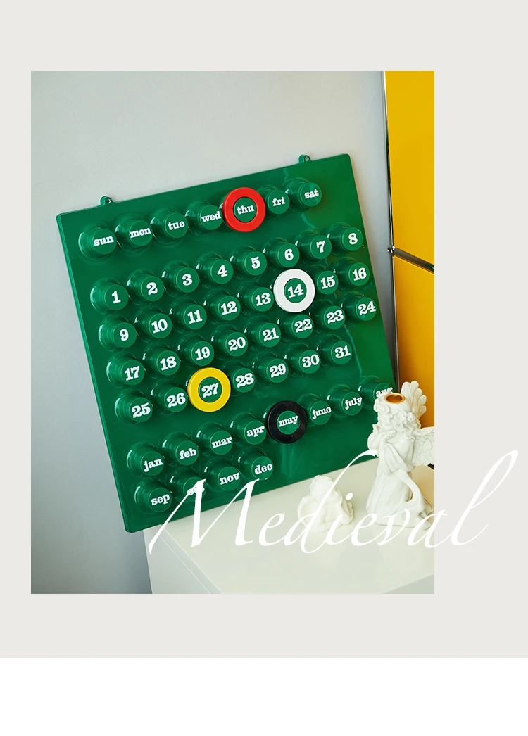 クリエイティブなリングアデートカレンダー中古代レトロな壁装飾