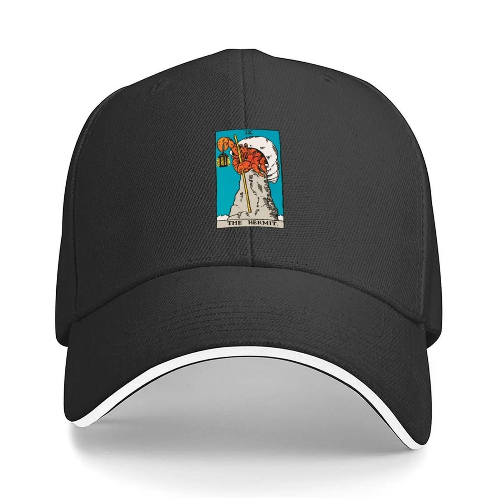 

The Hermit Crab Tarot Card Baseball Cap hats on offer derby hat Ball Cap Fashion Beach Man Women's