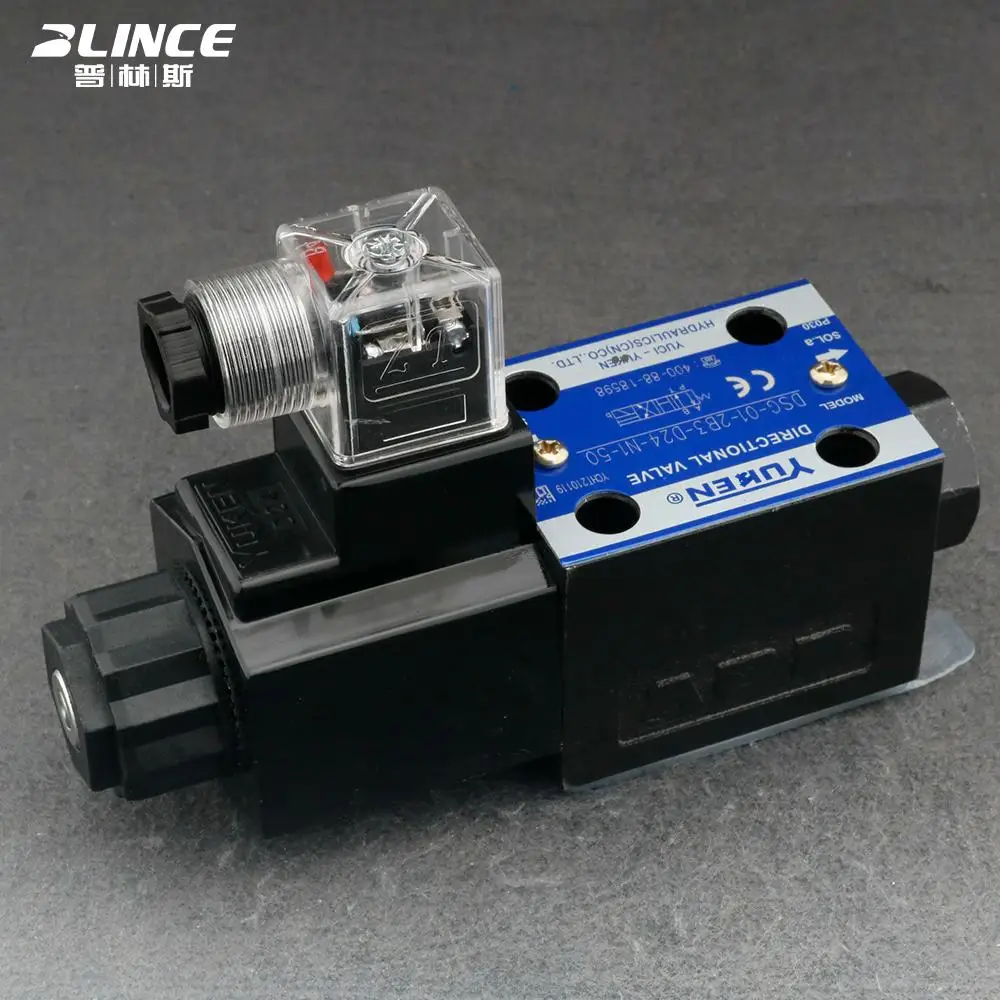 DSG-01-2B3-D24-N1-50 Hydraulic Wet Solenoid Directional Valve DSG Series 3-way Size 2-position 4-way Hydraulic Control