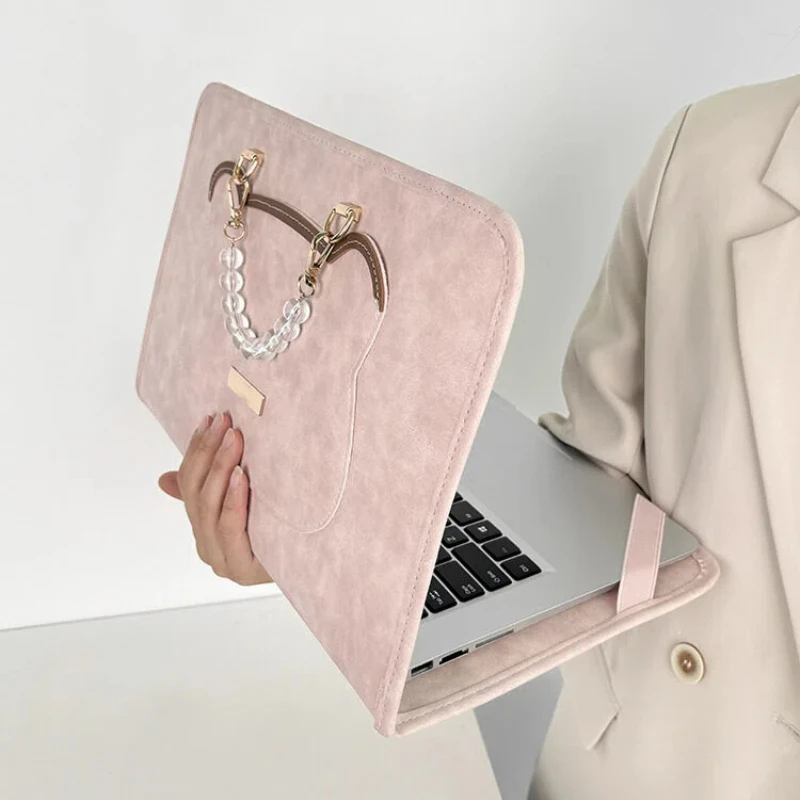 New Universal Laptop Bag Adorable Handheld Protection Cover Suitable For 13 14 15 16 Inch Notebooks Briefcase Style