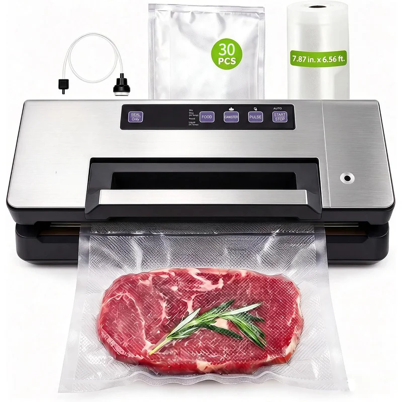 Fully automatic food vacuum sealing machine, a combined machine for vacuum packaging and food preservation