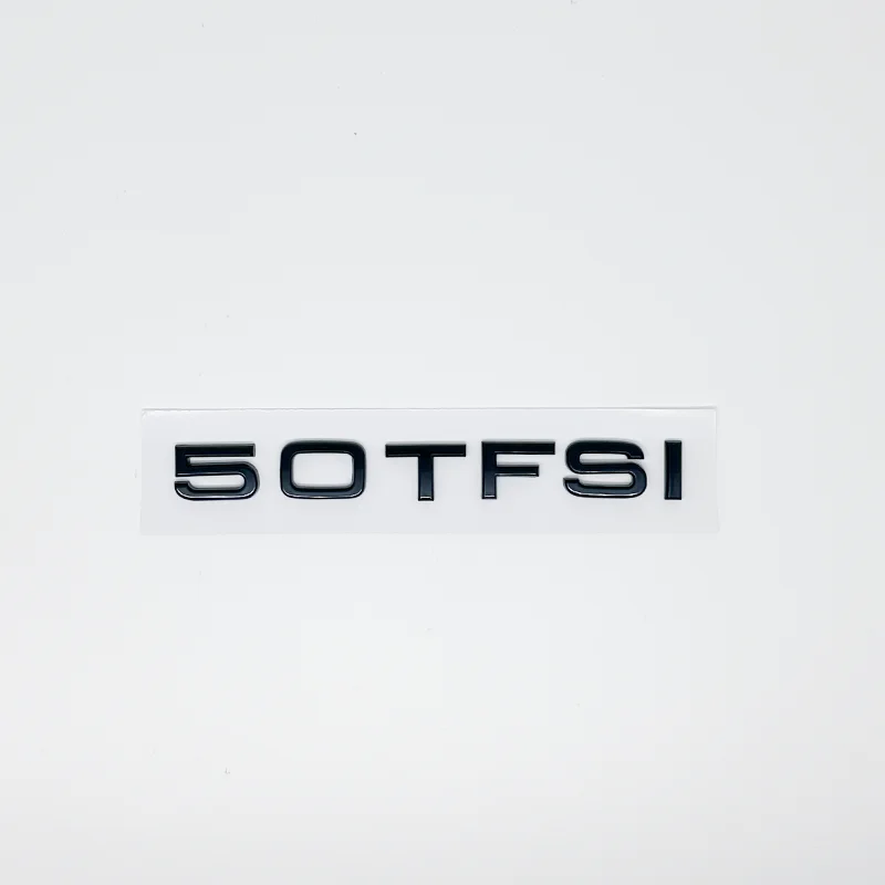 Buchstaben 30TFSI 35TFSI 40TFSI 45TFSI 50TFSI 55TFSI Zahlen Emblem für A1 A3 A4 A5 A6 A7 A8 Q2 Q3 Q5 Q7 Q8 S7 – Detail 2