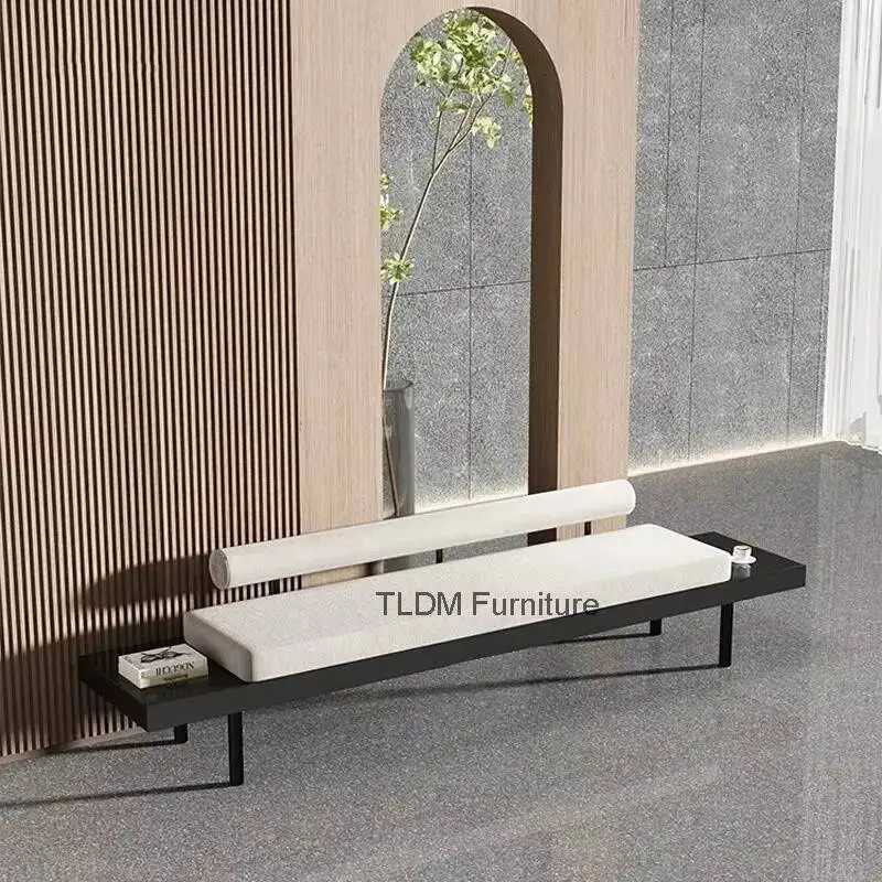 Design Home Ottoman In Front Of The Door For Bedroom End Of Bed Modern Shoe Changing Stool Furniture Clothing Store Long Stools