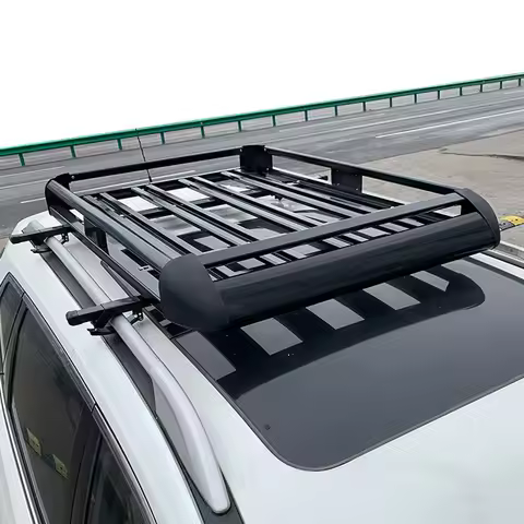 Aluminum Alloy 160*100cm Double Deck Car Roof Rack SUV RoofAluminum Alloy Cargo Carrier Basket Cargo Roof Rack