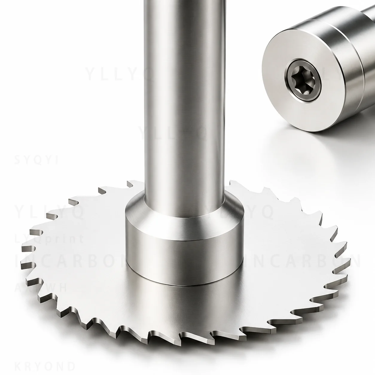 1PC Saw Blade Milling Cutter Tungsten Carbide Slotted Side Milling Cutter Solid Holder CNC Slotting Tool Metal Processing