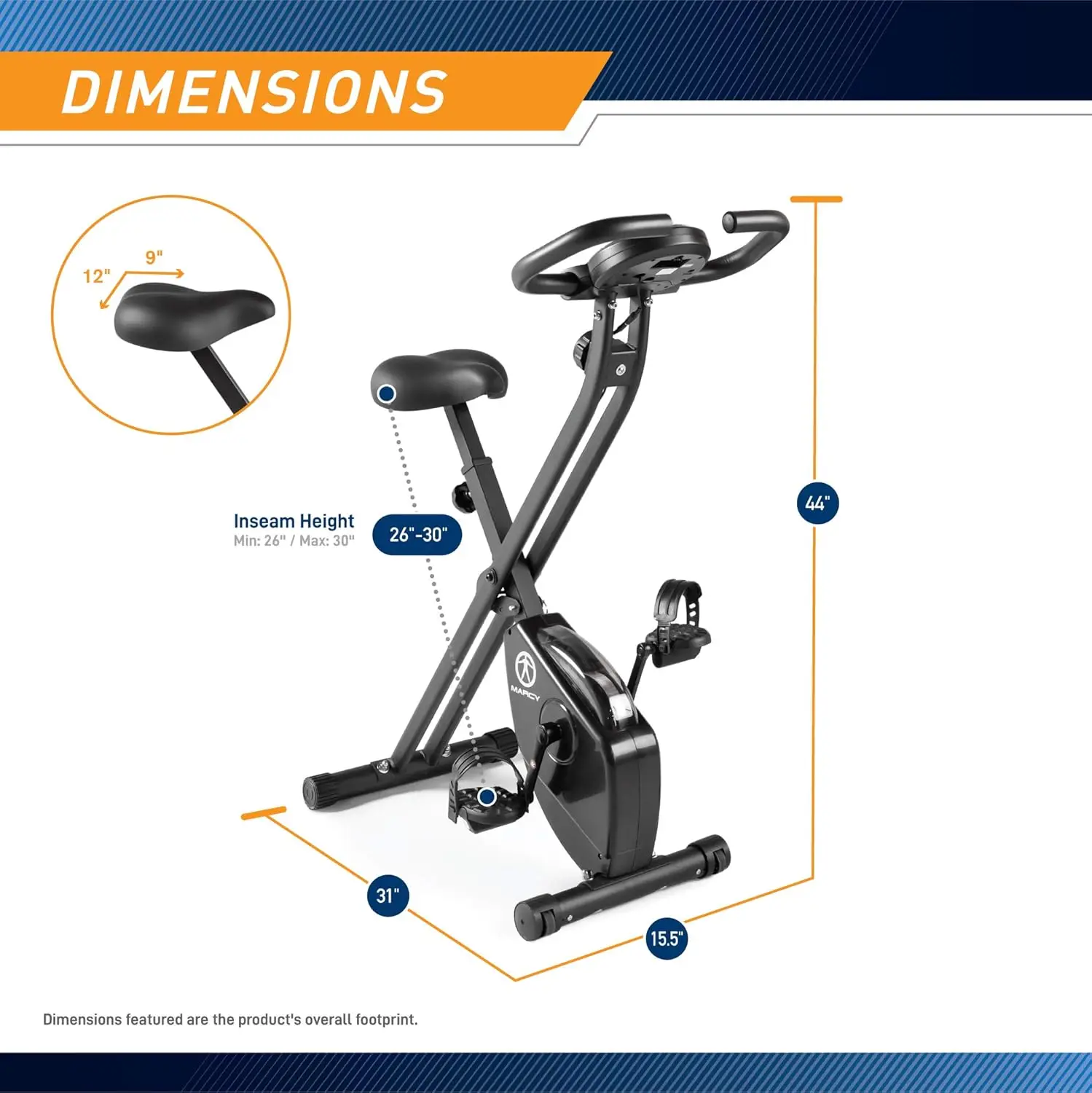 Upright Exercise Bike with Adjustable Resistance for Cardio Workout & Strength Training - Multiple Styles