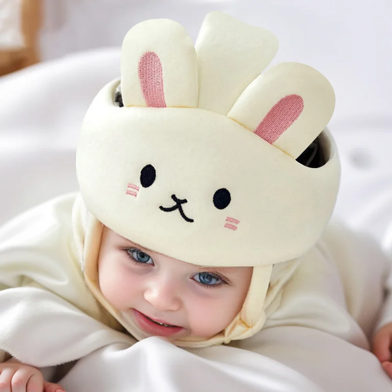 Toddler Safety Helmet Learn To Walk Baby Hat Cartoon Cute Newborn Protective Play Helmet Soft Comfortable Infant Harnesses Cap