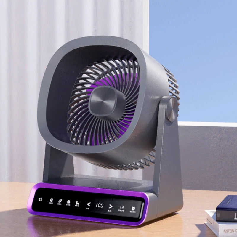 Desktop Circulating Fan Small Silent Office Desk Cooling Air Conditioner Electric Fan USB Rechargeable Cooling Device