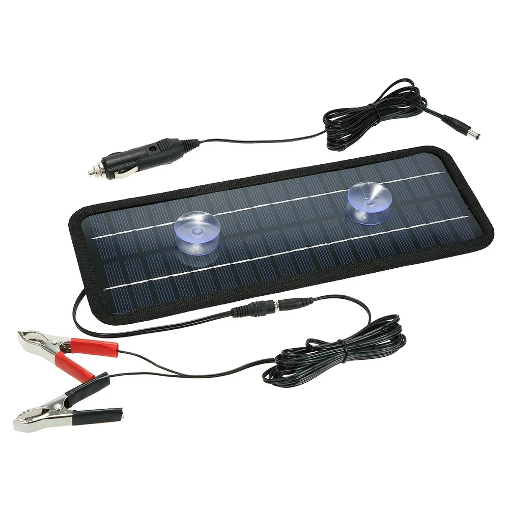 Solar Panel High Conversion Rate 4.5W 5W Solar Car Battery Charger Battery Core Panel 12V Battery Conversion image 3