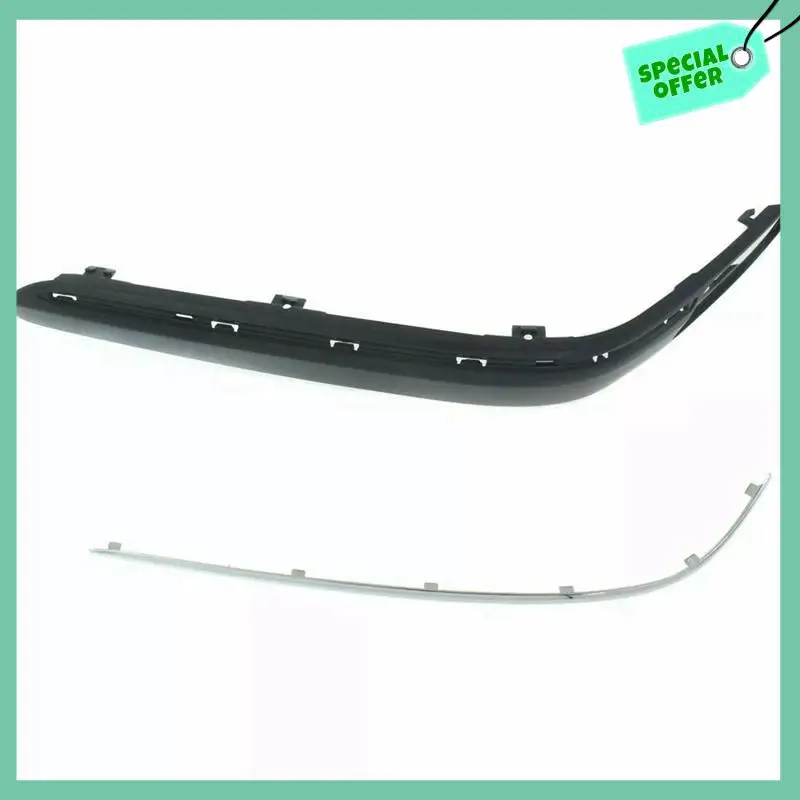 

A03G-Car Front Bumper Moldings + Chrome Trim For Mercedes Benz C-Class 2000-2004 2038852121 2038852221