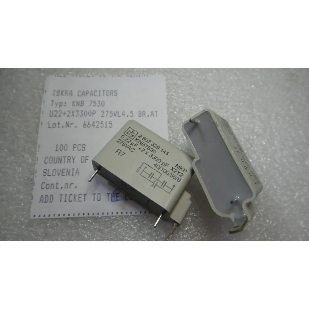 

KNB7530 0.22uf+2x3300pf X2Y2 0.22uf+3300pf surge suppression