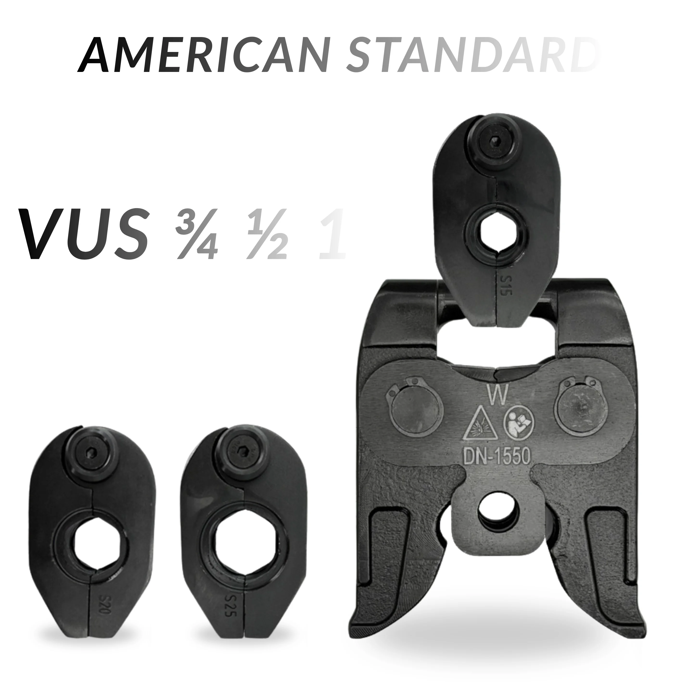 New 360 Rotatable Steel Pipe Press Jaw Head VUS Standard Electric Hydraulic Compatible with Most Hydraulic Crimping Tools