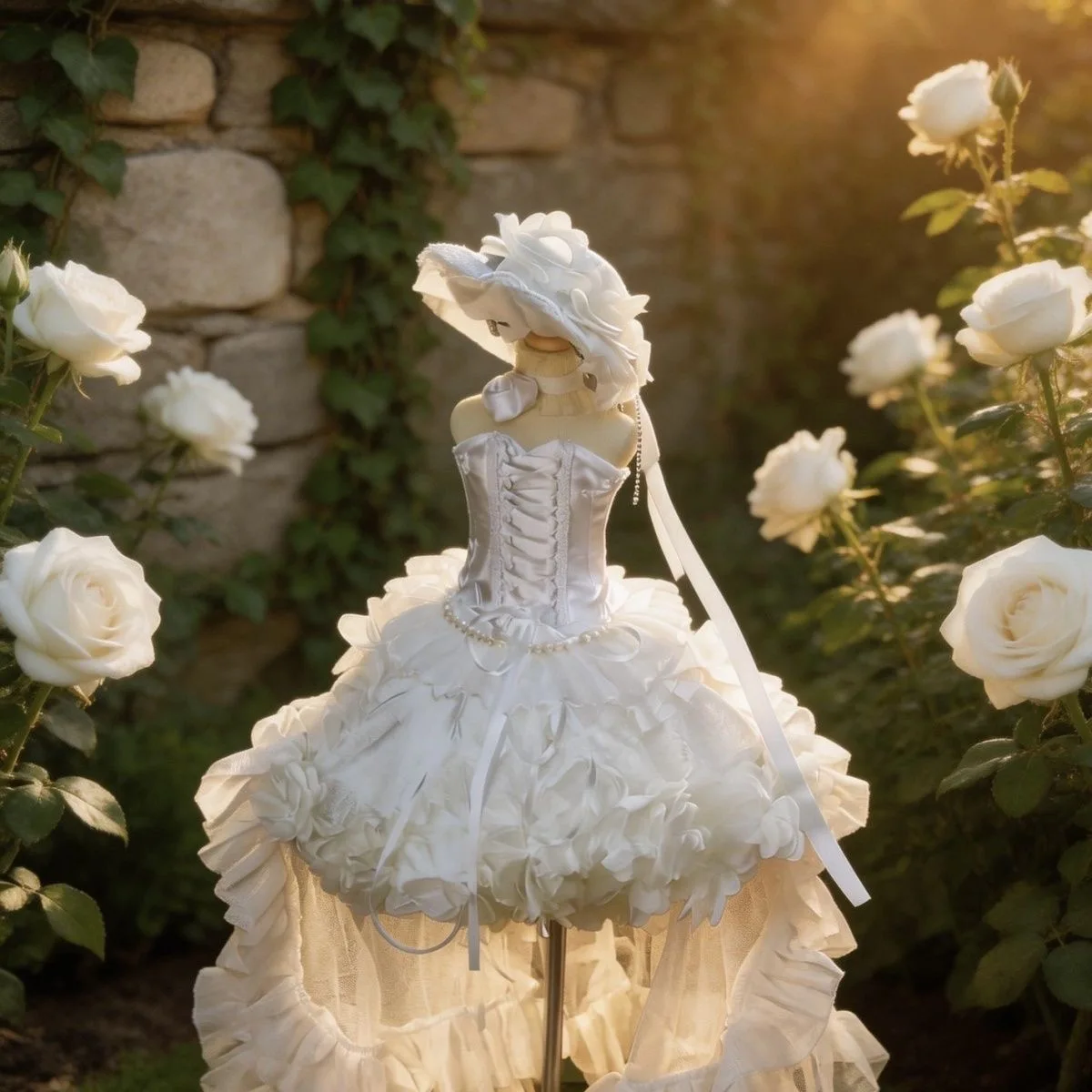 

Одежда для кукол 30 см, 1/6, 1/4, 1/3 BJD, платья и шляпки для кукол, белая фееричная юбка, бесплатная доставка