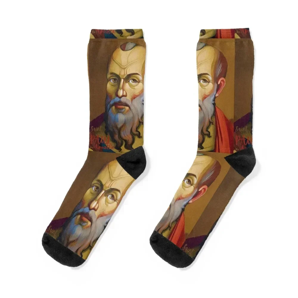 

Saint PAUL The APOSTLE Socks kids Climbing with print New year's Socks Woman Men's