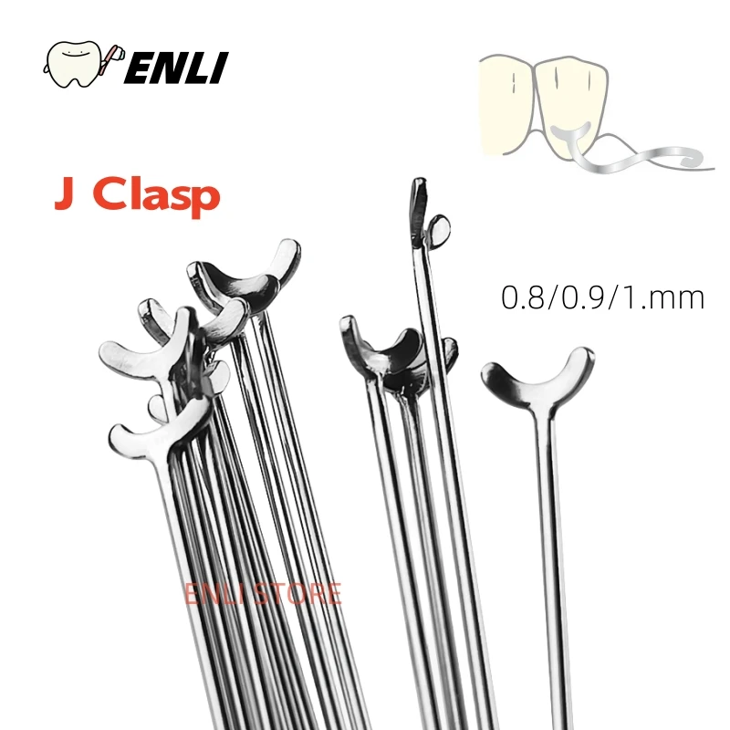 Dental Y-Type Denture ScheuTeeth Position Hold J Clasp Ball Retainer Orthodontic Oblique 1.0/0.9/0.8mm Y Shape