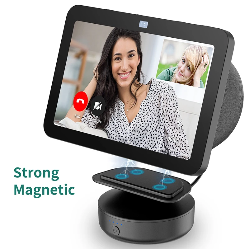 قاعدة بطارية محمولة من PlusAcc ، محطة إرساء لعرض الصدى 8 الجيل الثالث ، شاحن ، مكبر صوت ذكي من أمازون ، حامل