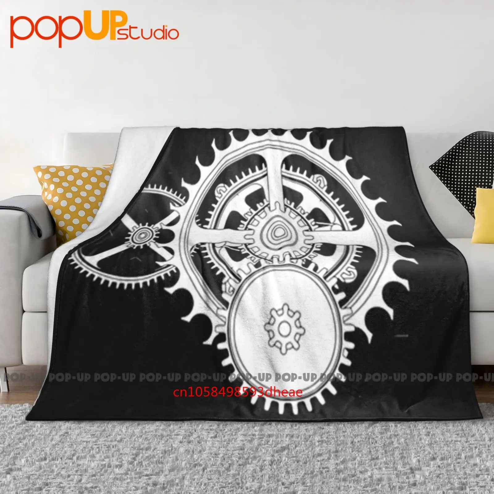 Mechanic Clockwork Gear Ultra-Soft Blanket Quilt Winter Sofa Cover Bed Covers