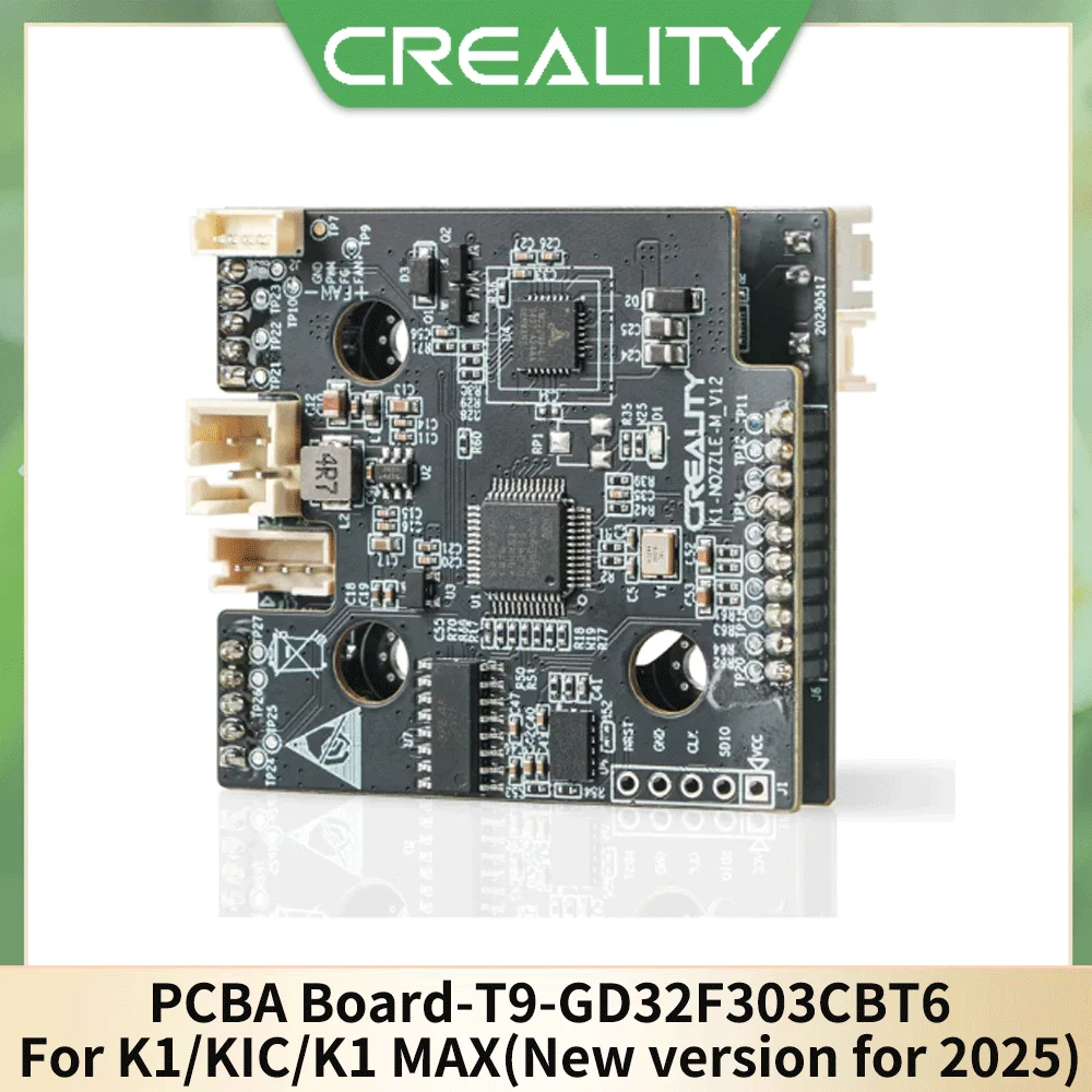 

Creality Original PCBA_G_For K1/KIC/K1 MAX_T9_GD32F303CBT6 NOZZLE-C-V13 Adapter Board Replace 3D Printer Accessories