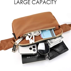 Women Waist Bag Nylon Fanny Packs Casual Women'S Chest Bags Man Belt Pouch Travel Hip Bag Sports Gym Bum Bag 2024